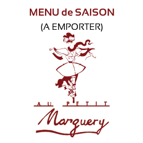 Menu de Saison, vente à emporter