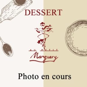 Photo dessert en cours, vente à emporter