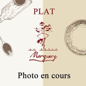 Photo plat en cours, vente à emporter